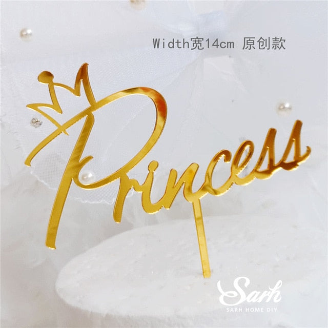 Crown Princess Castle Cake Topper