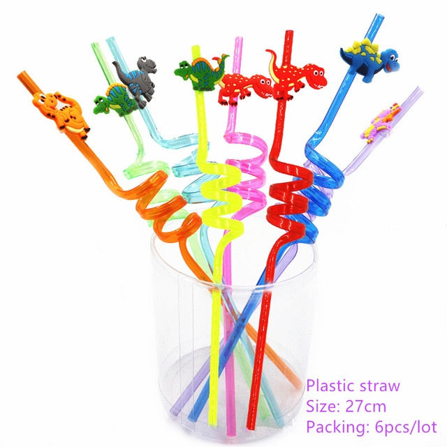 Dinosaur Theme Party Straw