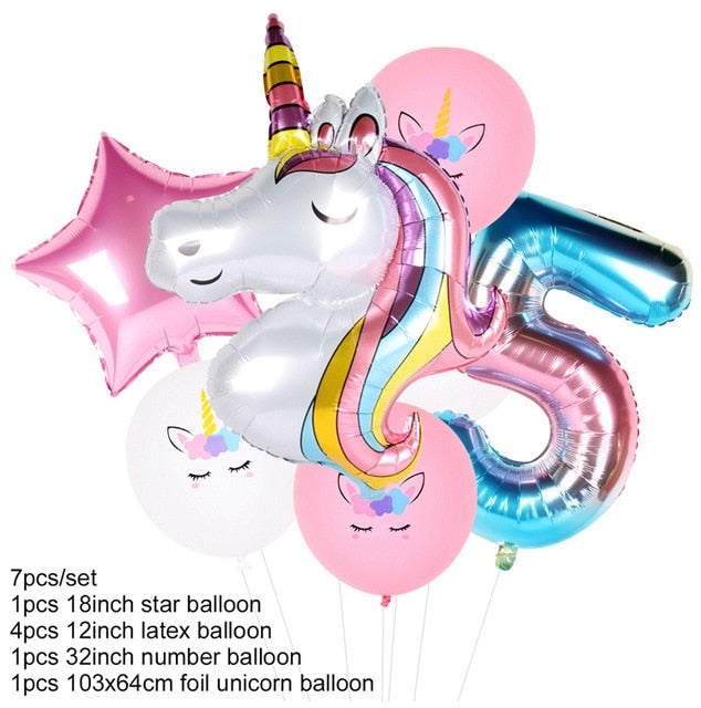 Party Unicorn Balloons
