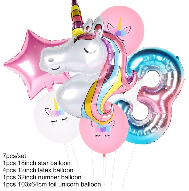 Party Unicorn Balloons