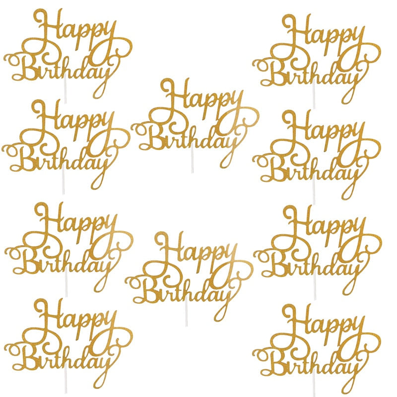 Gittler Happy Birthday Cake Topper