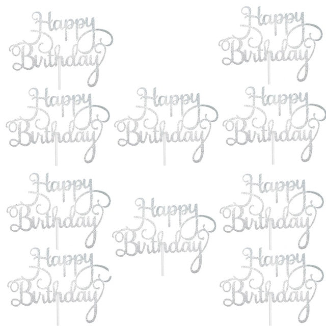 Gittler Happy Birthday Cake Topper