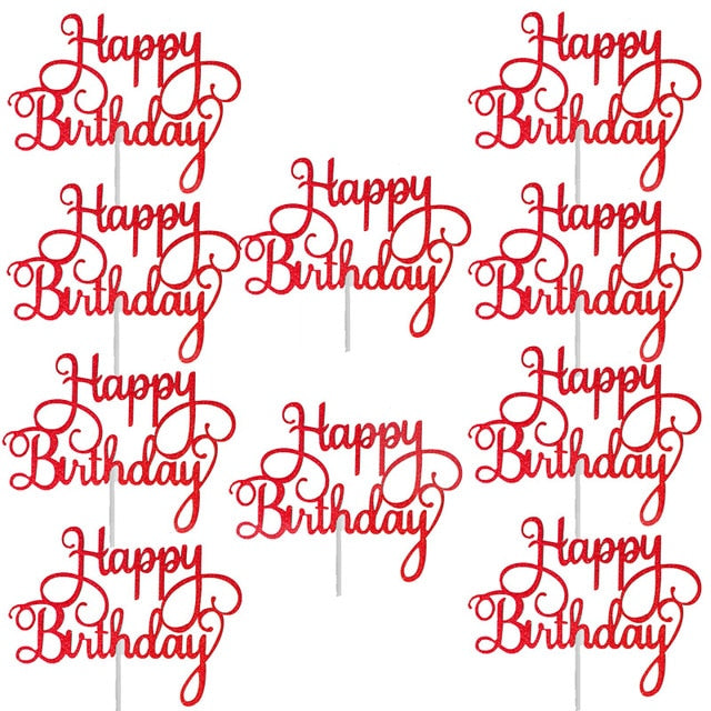 Gittler Happy Birthday Cake Topper