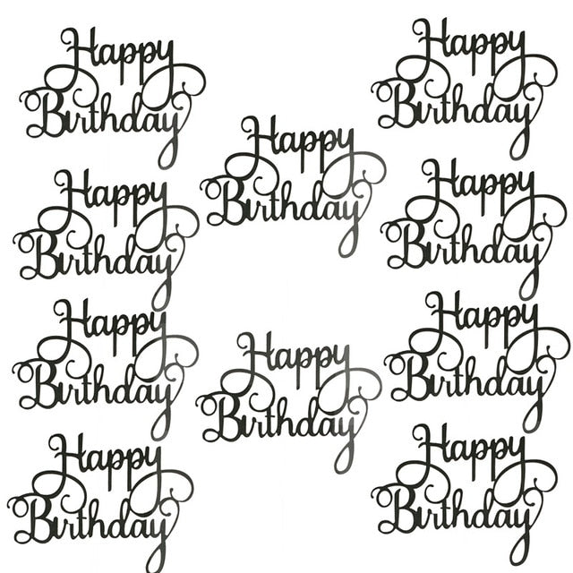Gittler Happy Birthday Cake Topper