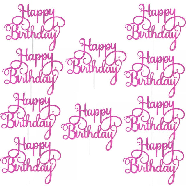 Gittler Happy Birthday Cake Topper