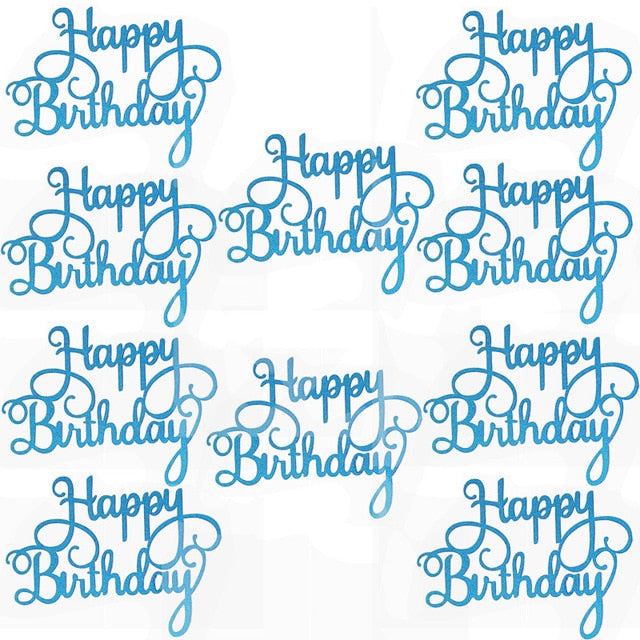 Gittler Happy Birthday Cake Topper