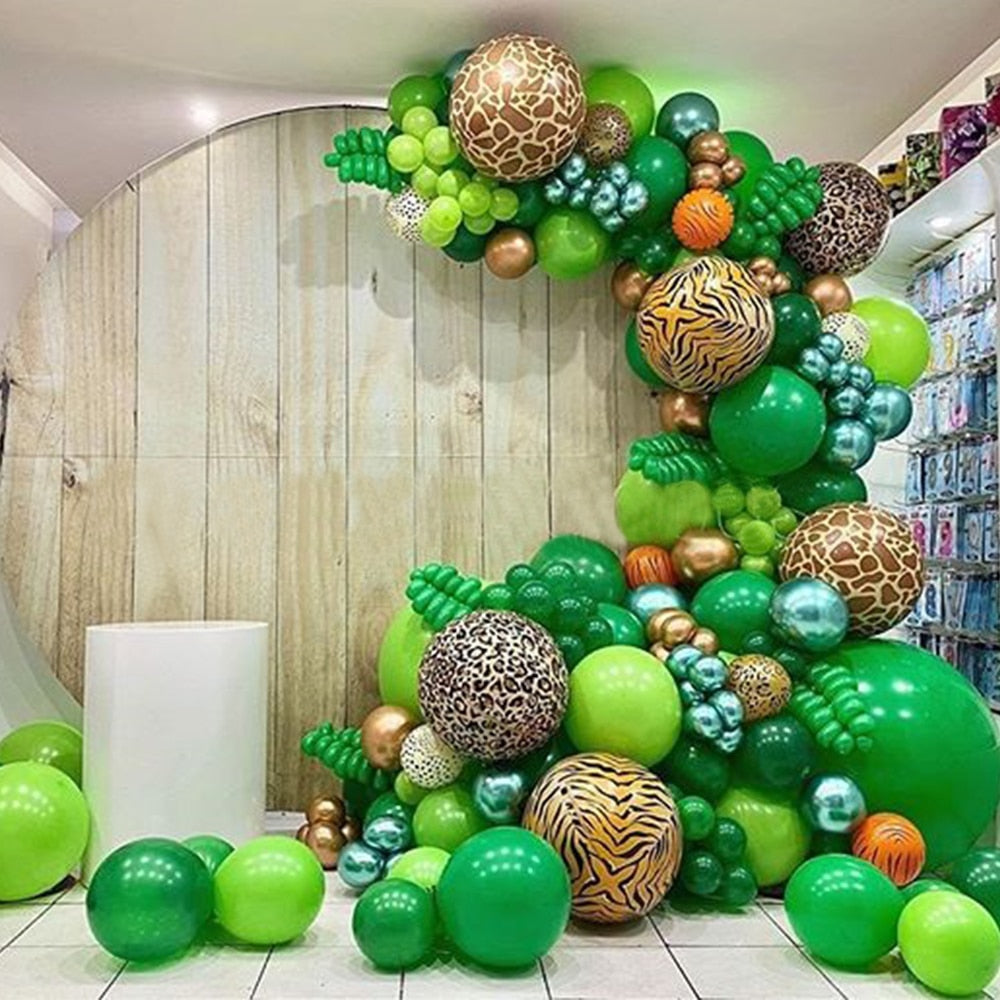 Animals Striped Foil Balloon