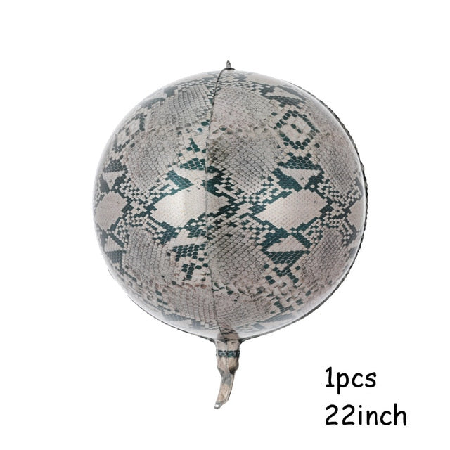 Animals Striped Foil Balloon