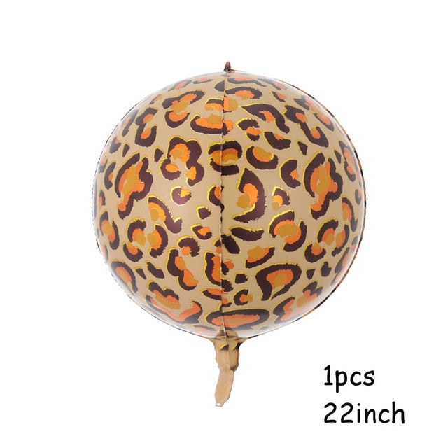 Animals Striped Foil Balloon