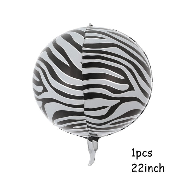 Animals Striped Foil Balloon