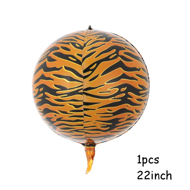 Animals Striped Foil Balloon