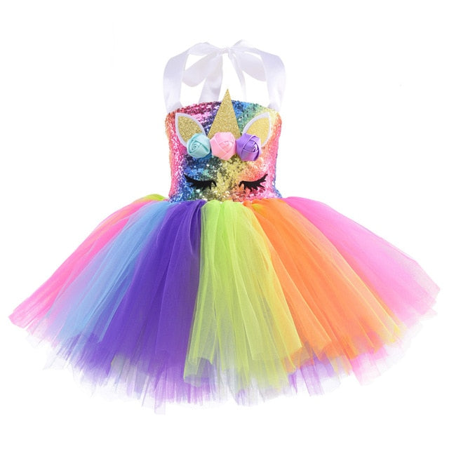 Unicorn Sequins Princess Dress