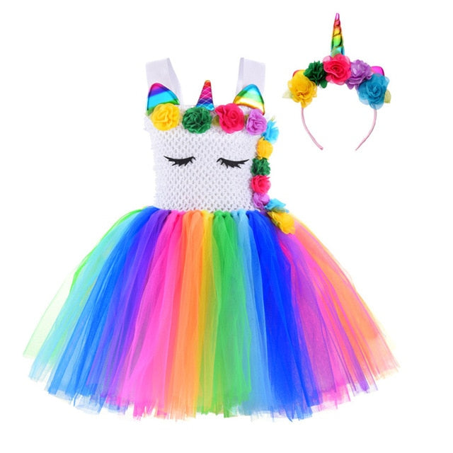 Unicorn Sequins Princess Dress