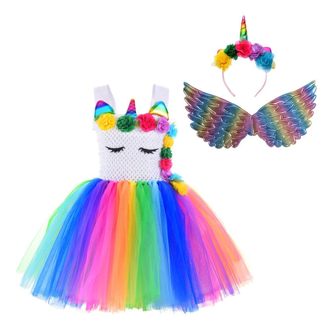 Unicorn Sequins Princess Dress