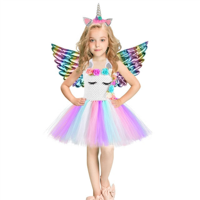 Unicorn Sequins Princess Dress