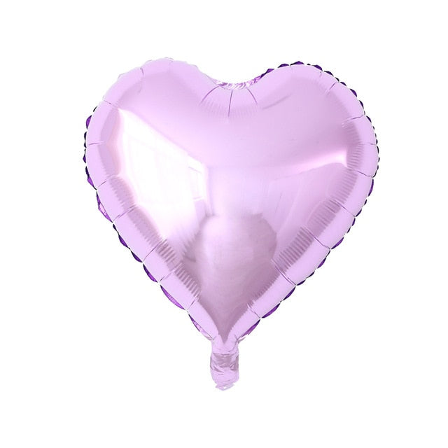 Rose Gold Red Foil Heart Balloons