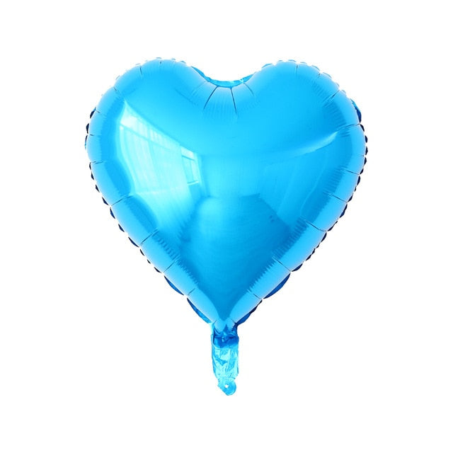 Rose Gold Red Foil Heart Balloons