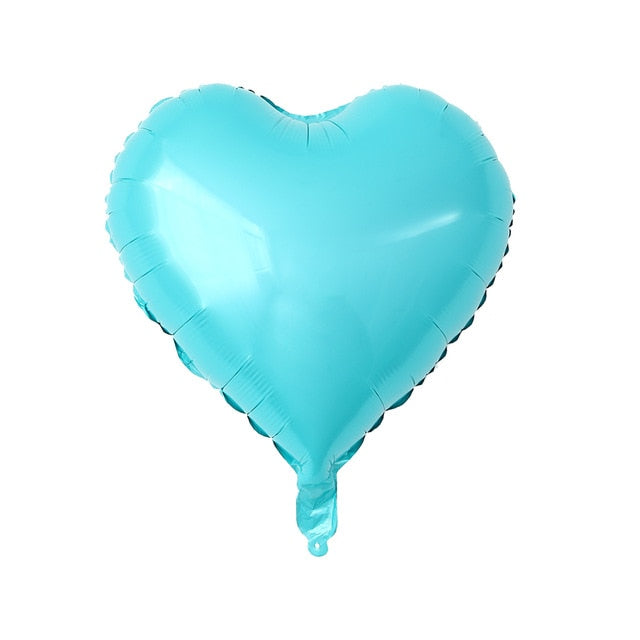 Rose Gold Red Foil Heart Balloons