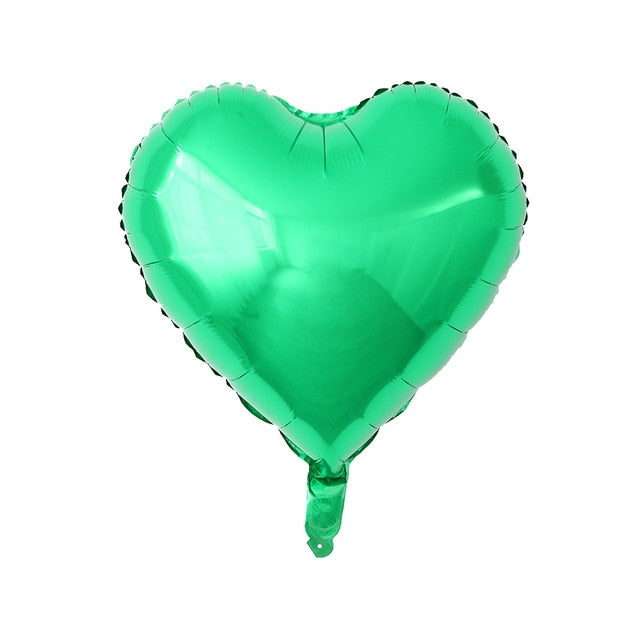 Rose Gold Red Foil Heart Balloons