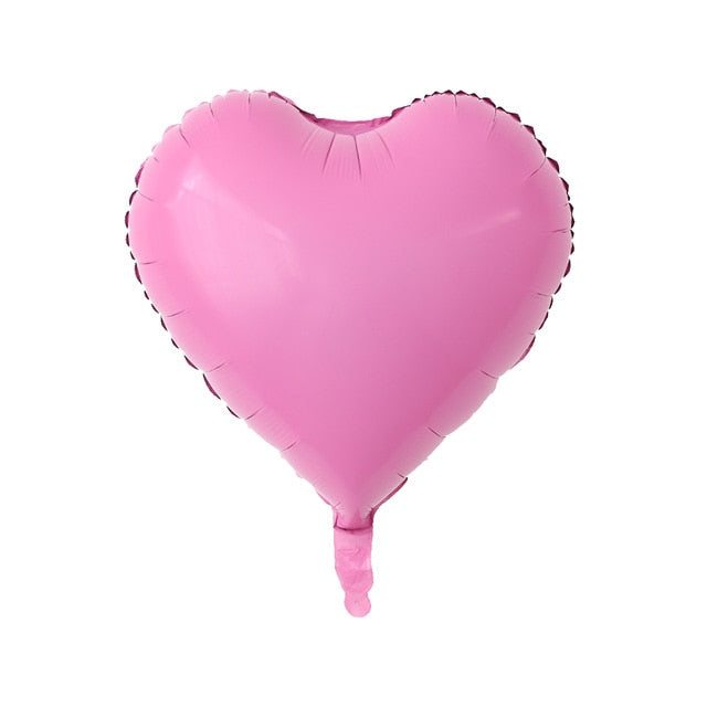 Rose Gold Red Foil Heart Balloons
