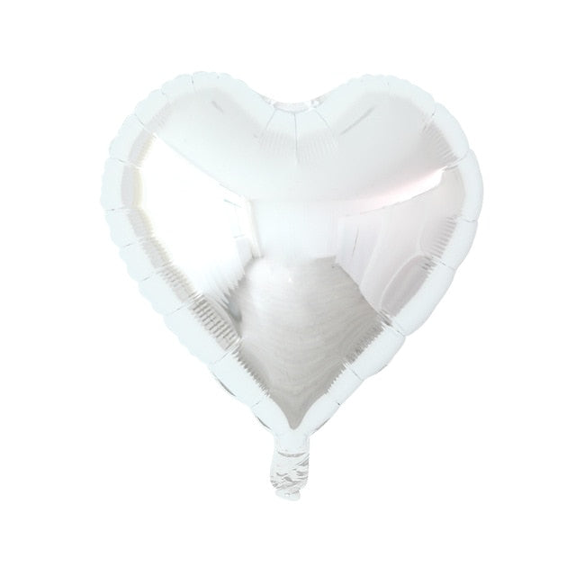 Rose Gold Red Foil Heart Balloons