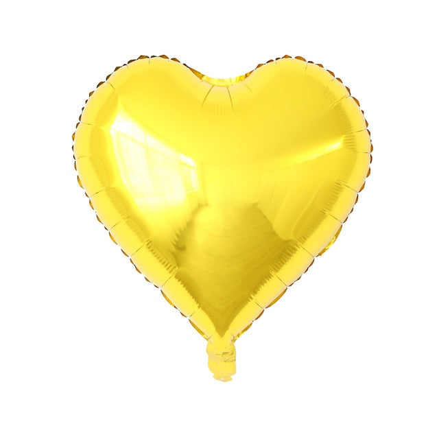 Rose Gold Red Foil Heart Balloons