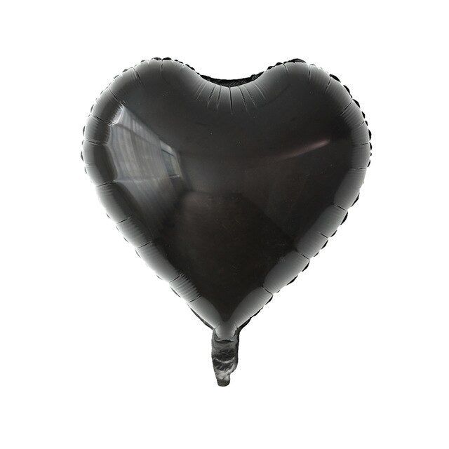 Rose Gold Red Foil Heart Balloons