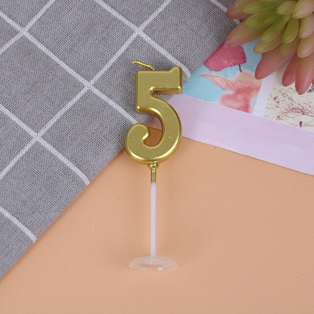 Gold Number Cake Topper