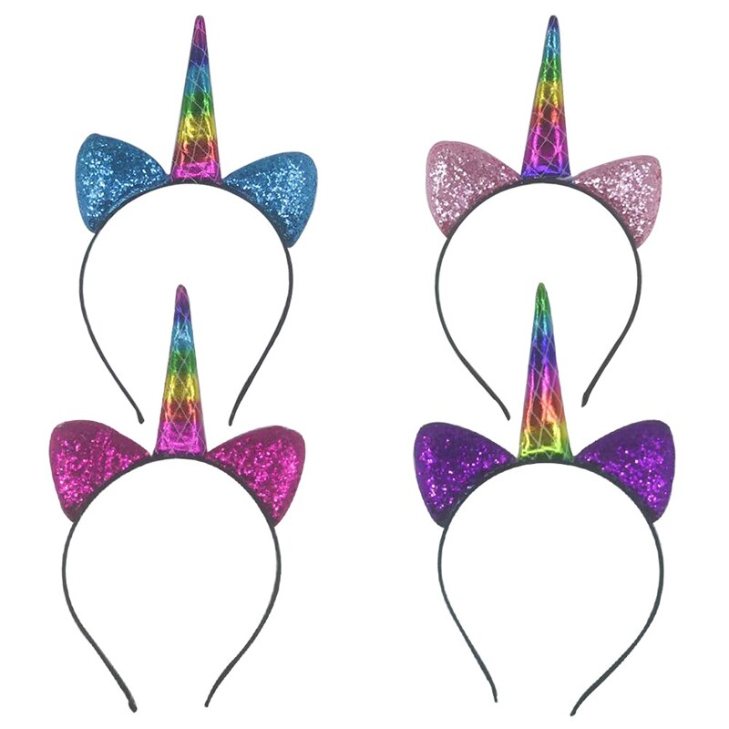 Glitter Unicorn Horn Headband