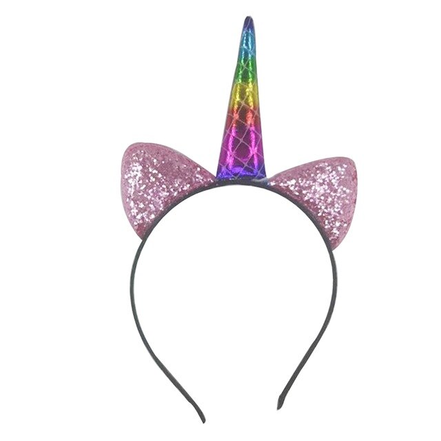 Glitter Unicorn Horn Headband