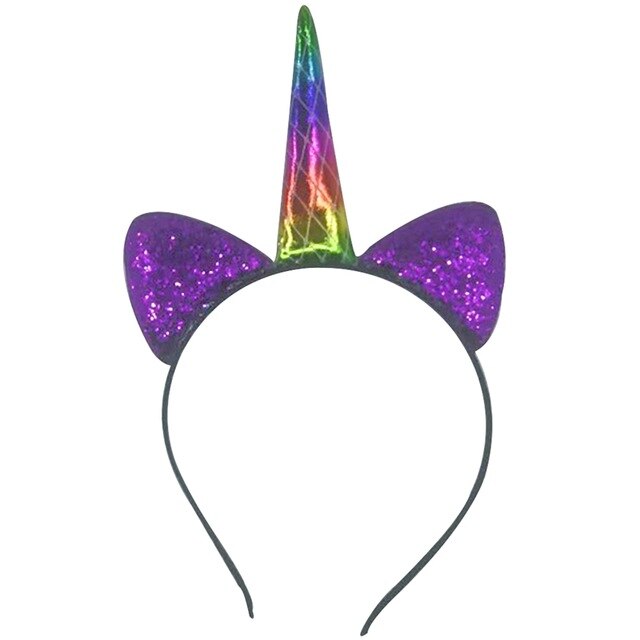 Glitter Unicorn Horn Headband