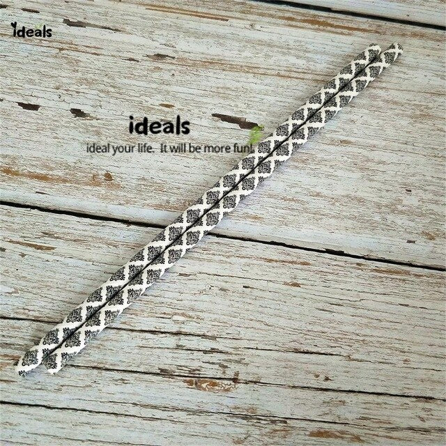 Black Strip Star Dot Paper Straws