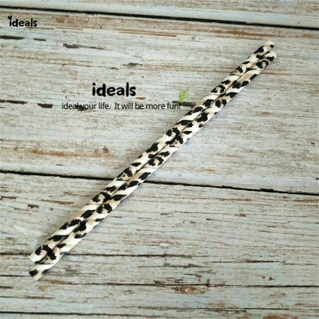 Black Strip Star Dot Paper Straws