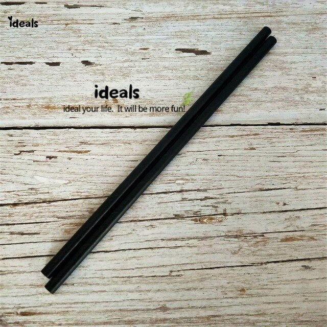 Black Strip Star Dot Paper Straws