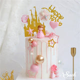 Crown Princess Castle Cake Topper