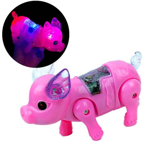 Cute Electric Music Walking Pig