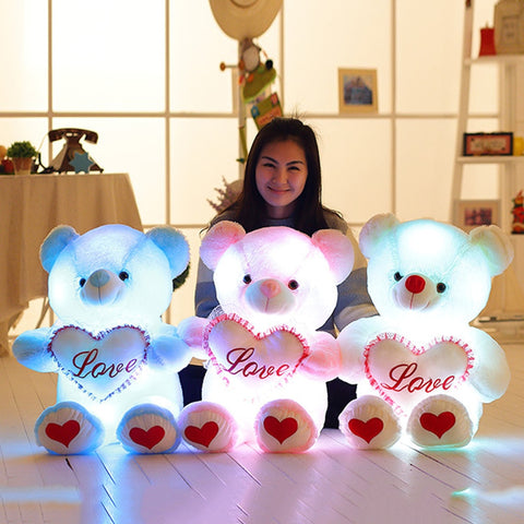 LED Cute Bow Tie Glowing Bear