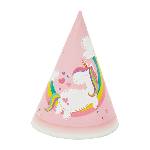 Pink Unicorn Paper Hats